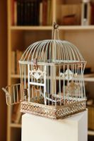 Vogelhaus aus Metall