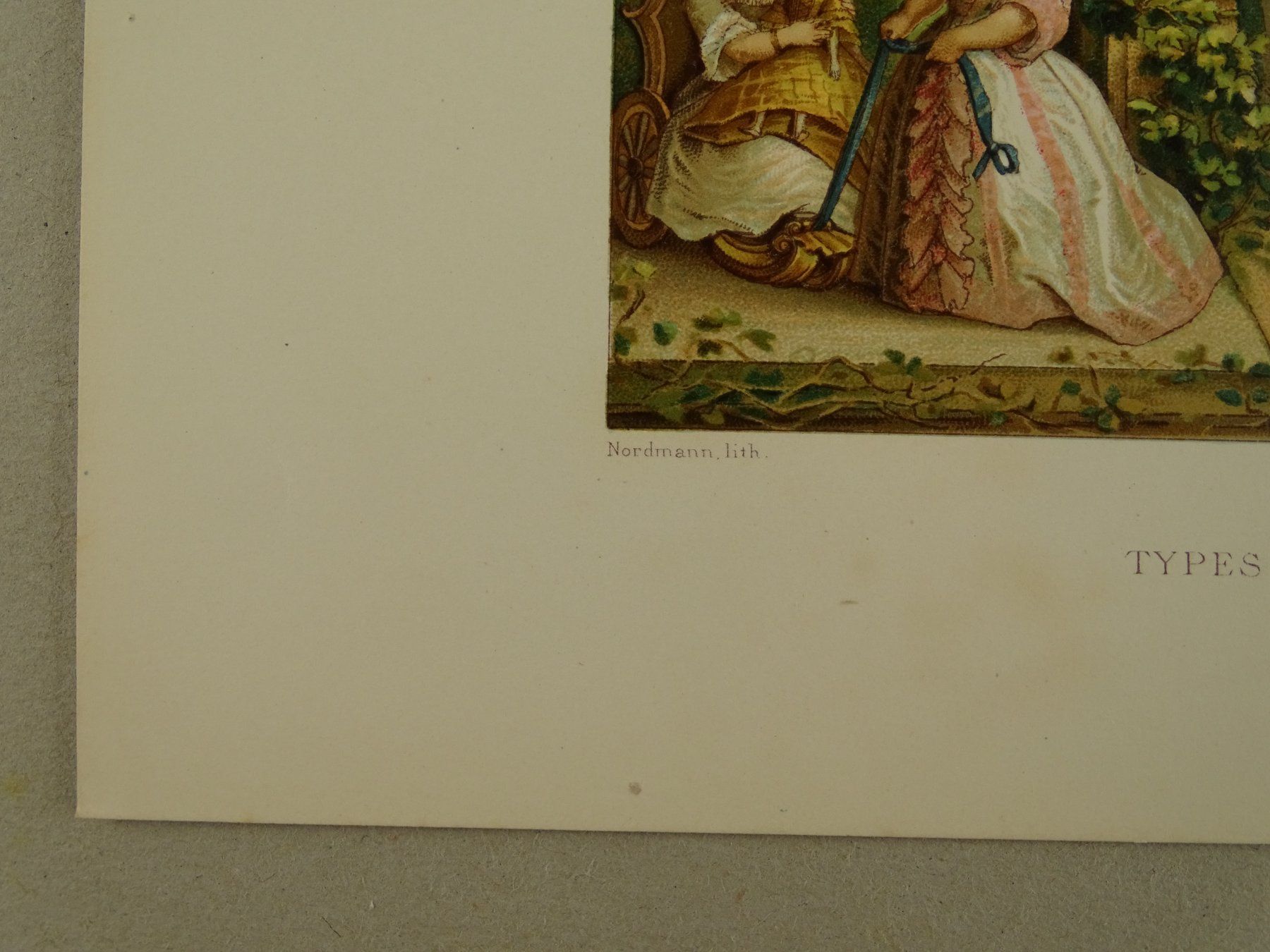 Incisioni: MODE PENDANT LE COURS DU SIÈCLE, LITHOGRAPHIE 1878 – Usato da Grüningen venduto da Kartensammler 2