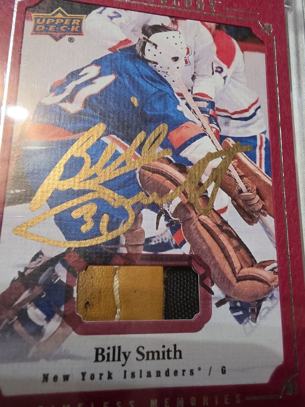 NHL Cartes à collectionner: Billy Smith Upper Deck Autograph Patch 2018 CHRONOLOGY RED – Neuf (Voir description) à Boltigen par Calagero 2