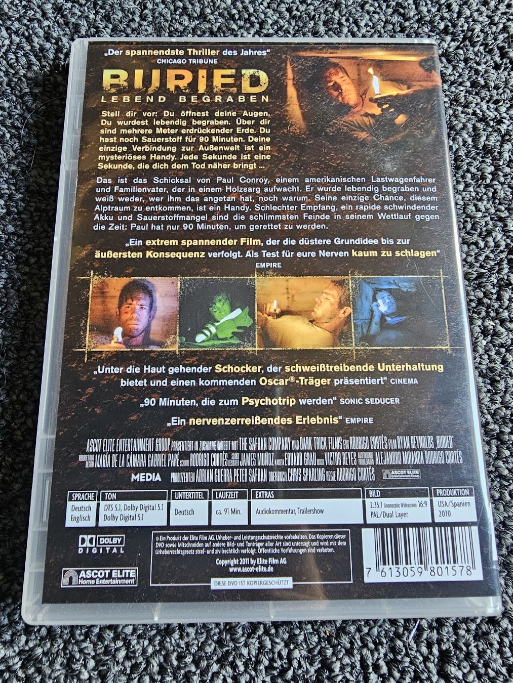 Tutti i DVDs: Thriller Buried - Lebend Begraben(20215) – Usato da Ruswil venduto da jan_bxl5 1