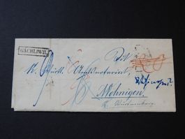 Brief GÄCHLIWIL SO nach Wohnigen, RRR