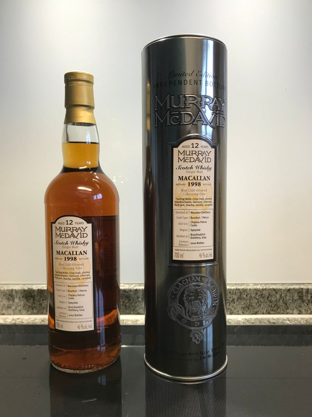 Macallan Bevande alcoliche: Macallan 1998, Chateau Petrus, Murray McDavid, limitiert – Nuovo (secondo la descrizione) da Nuglar venduto da Tc15