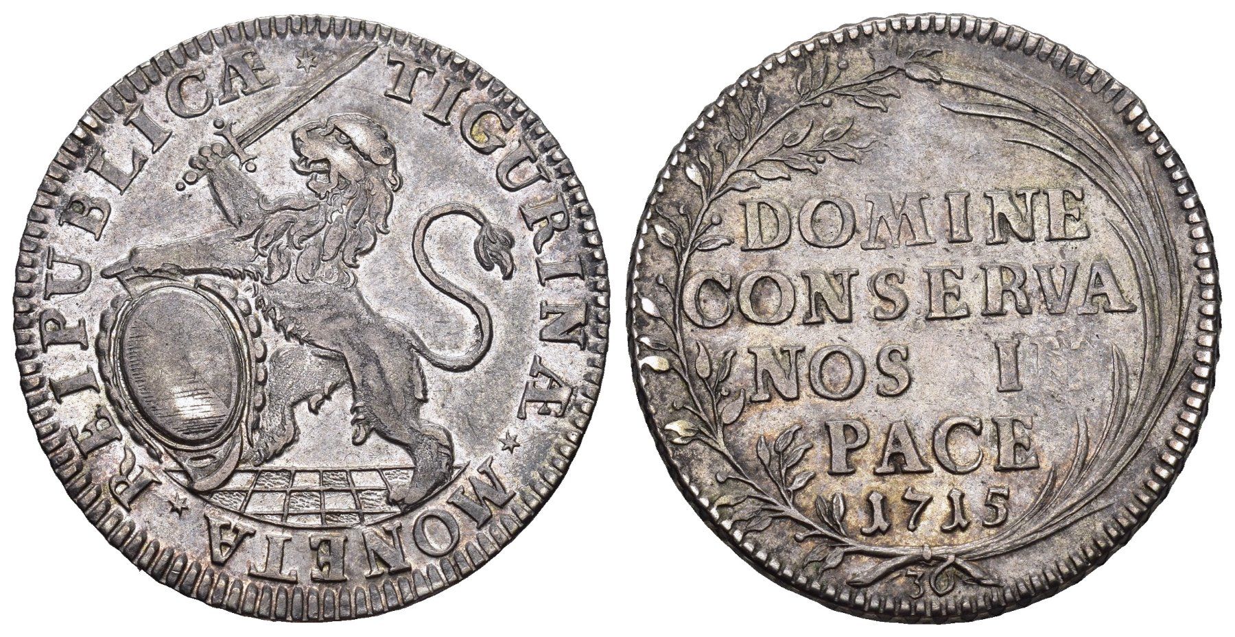 Alle Münzen: Zürich 1715 – Gebraucht aus Bern von numismatictops