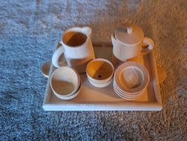 Herziges, 11-teiliges Service, Holz, Bodo Hennig, Puppenhaus