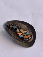 Brosche Silber mit Mosaik ISR 925 guter Zustand