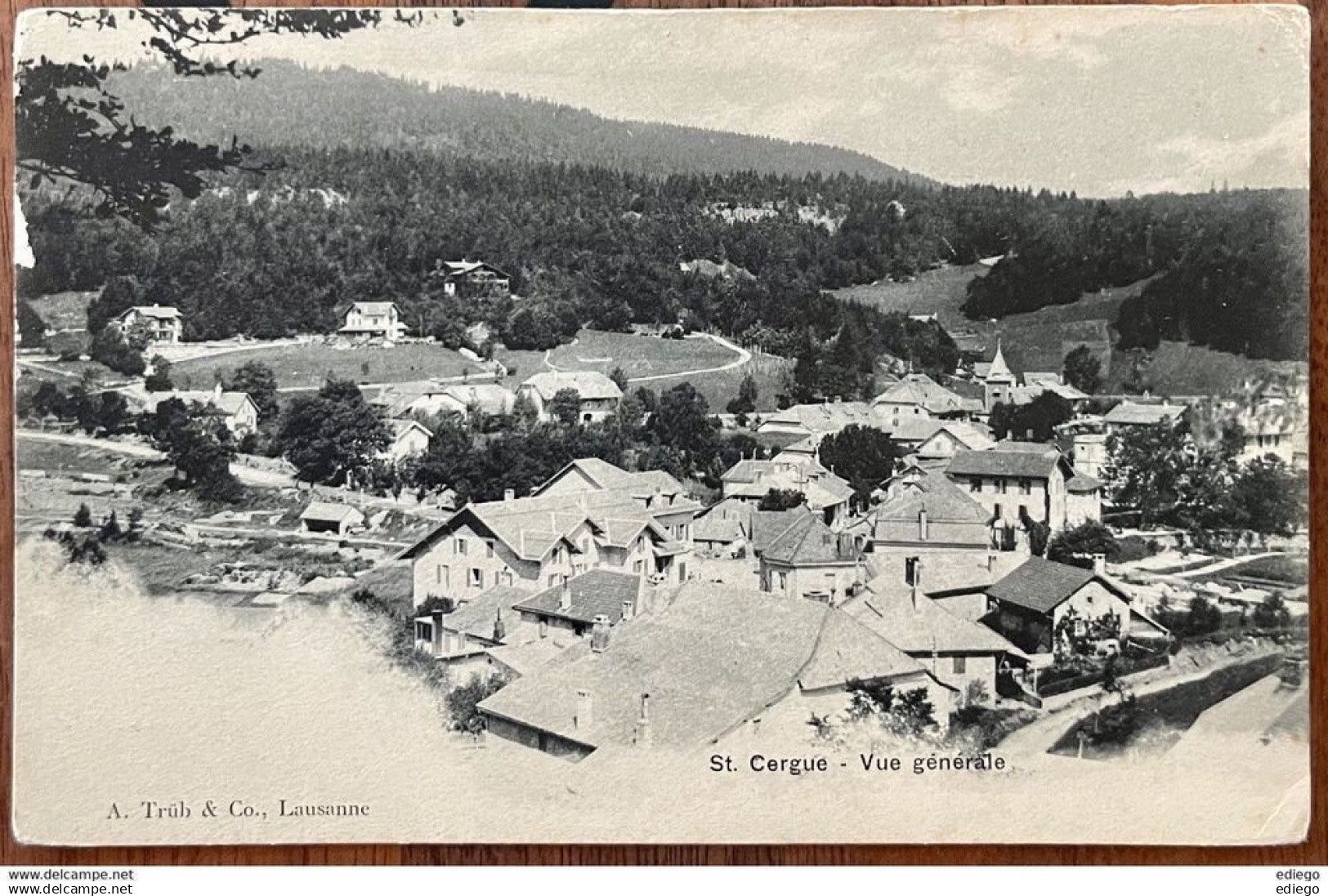 Ansichtskarten: ST-CERGUE - BELLE VUE GENERALE - ANCIENNE – Gebraucht aus Lutry von Ediego