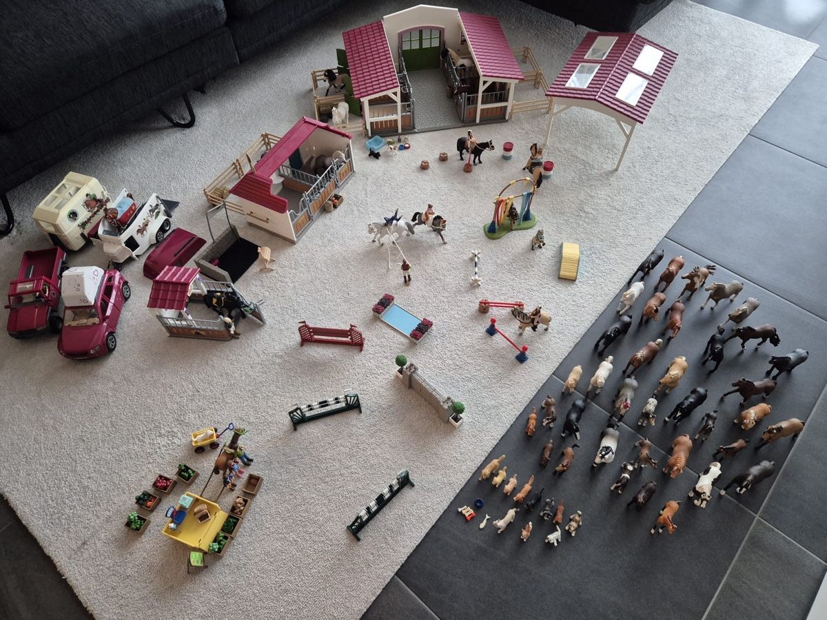 Schleich Spielzeuge: Schleichställe mit Reitplatz mit Zubehör – Gebraucht aus Uznach von j.g.gashi 1