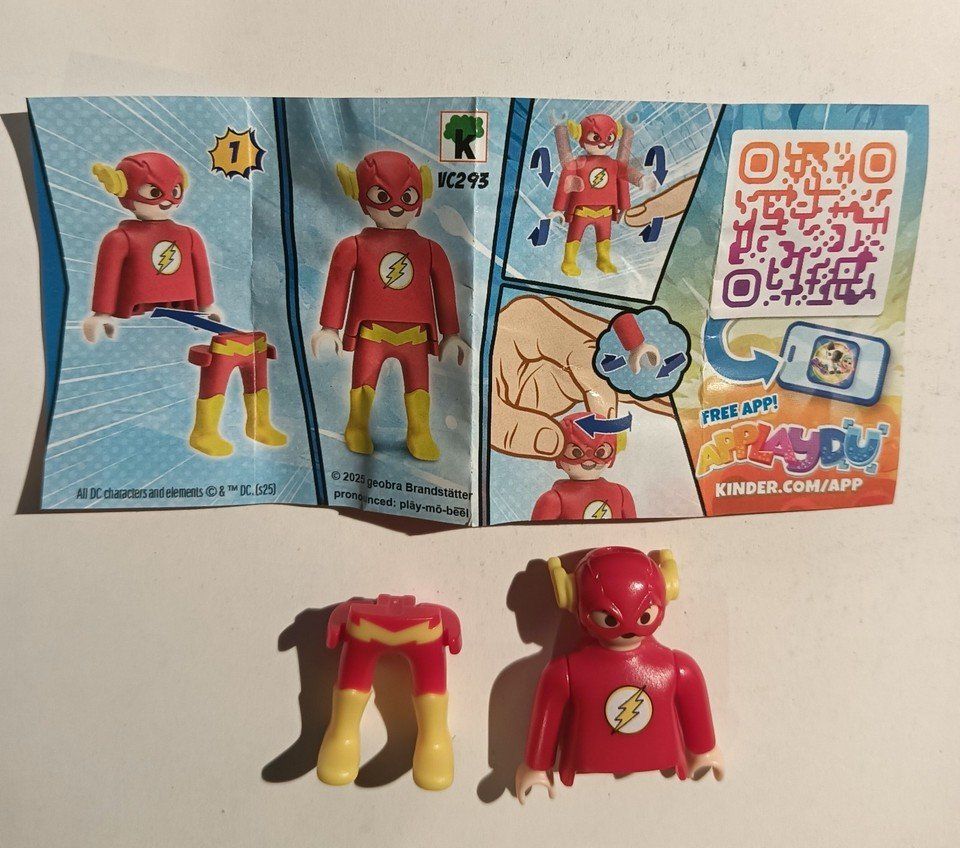 Playmobil Spielzeuge: PLAYMOBIL FI?URES 03 FLASH DC COMICS CHARACTERS Kinder eggs – Neu (gemäss Beschreibung) aus Vezia von Aquarius_Age 3