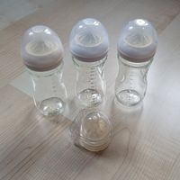3x Glasflaschen Philips Avent 240ml gebraucht