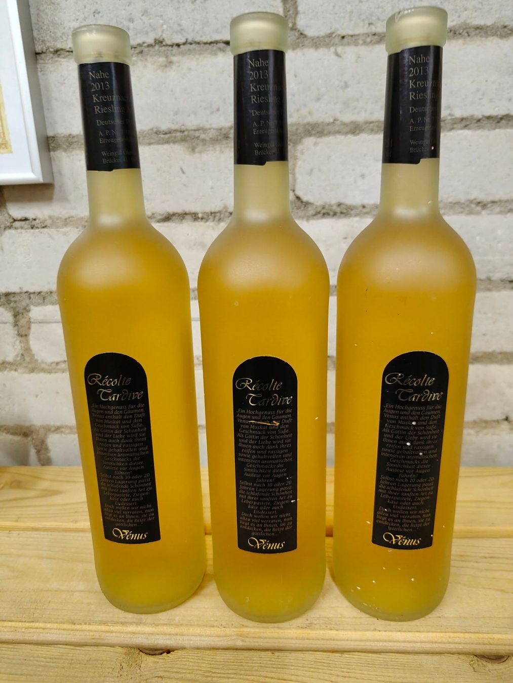 Vino: 3x 2013 Venus Riesling Récolte Tardive – Nuovo (secondo la descrizione) da Münchenstein venduto da wusmarino 1