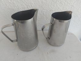 2 Milchkännchen Edelstahl 2L + 1,5L