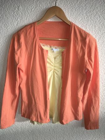 Jäckli mit Top, orange/gelb, Gr. M