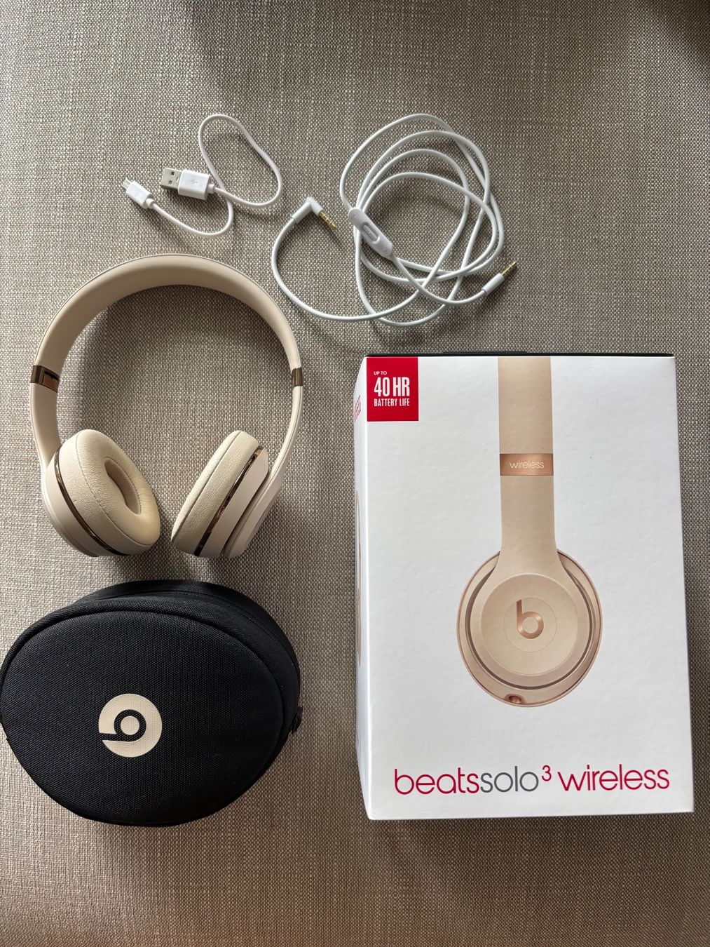 Beats Cuffie: beats solo 3 wireless, dr.dre, Fb. Satin Gold – Usato da Zürich venduto da ritschi37