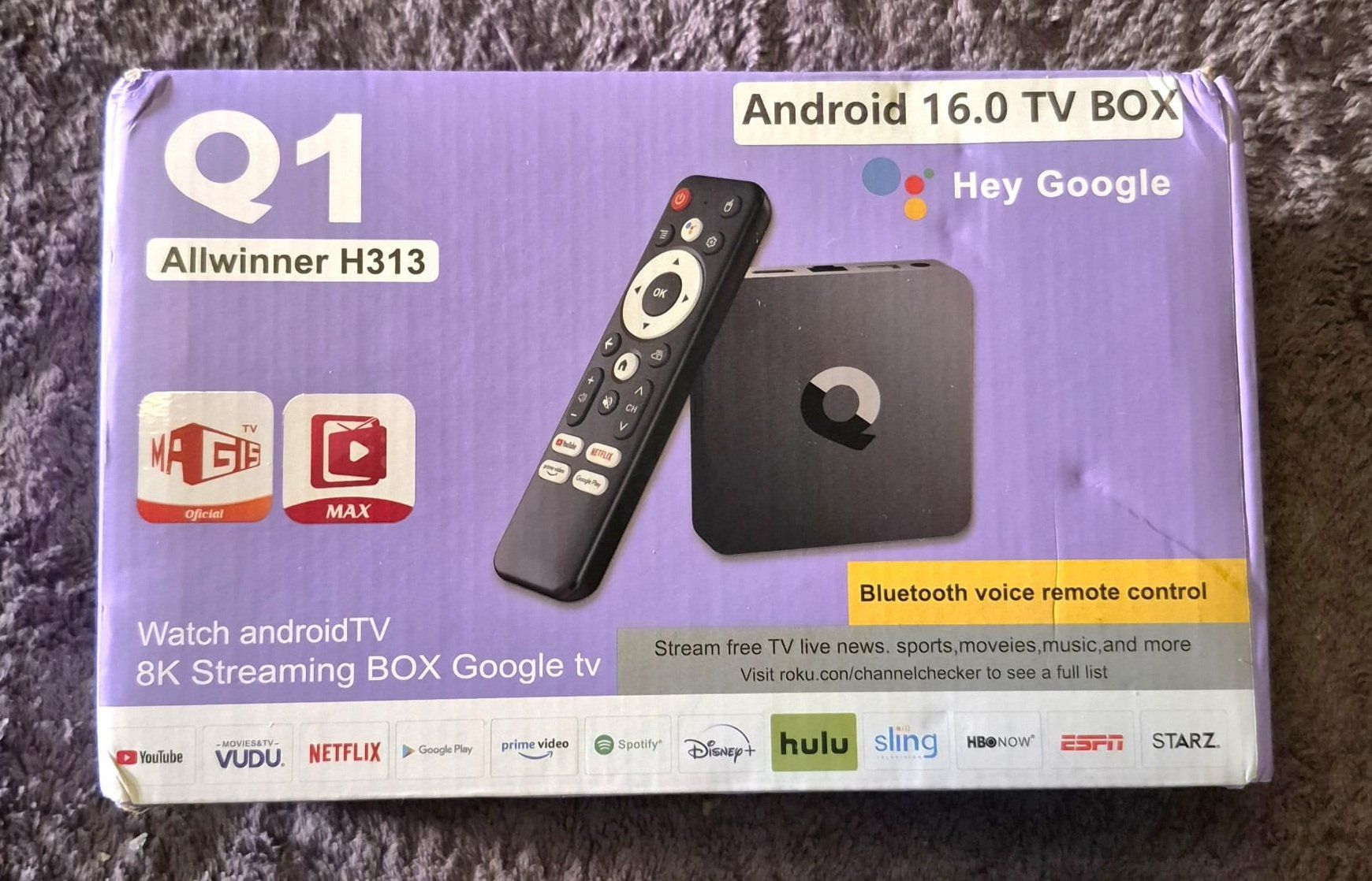 Convertitori: Smart TV Box 8K Google - Télécommande - 128GB - Andrïde 16 – Nuovo e nell'imballaggio originale da GLAND venduto da BF.Kouros 3