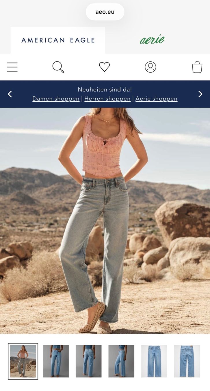 American Eagle Jeans: American Eagle - Strigid High-Waisted Stovepipe Jeans – Nuovo e nell'imballaggio originale da Rümlang venduto da NStucki