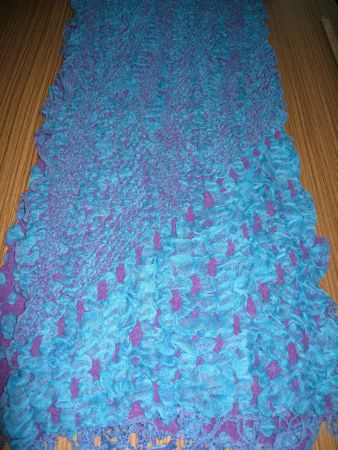%%%% Sale %%%% ab CHF 1.— Schal türkis - violett (6)