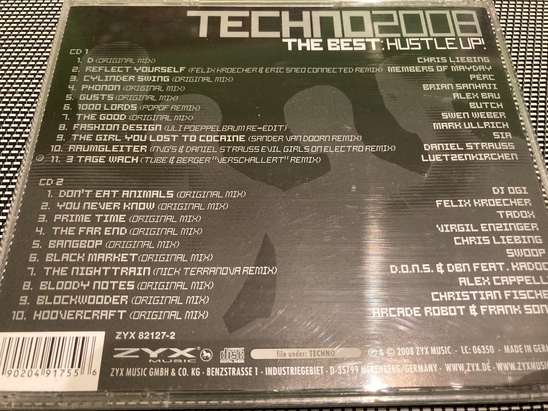 CD: Techno 2008 - The best: Hustle up/2Disc – Usato da Winterthur venduto da Eisenware 1