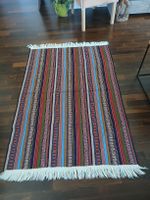 Like new! Wool Rug woven stripes tribal pattern - 102x52cm
