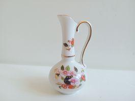 Miniatur Krug Porart Porcelanas Portugal Blumenmuster 7 cm