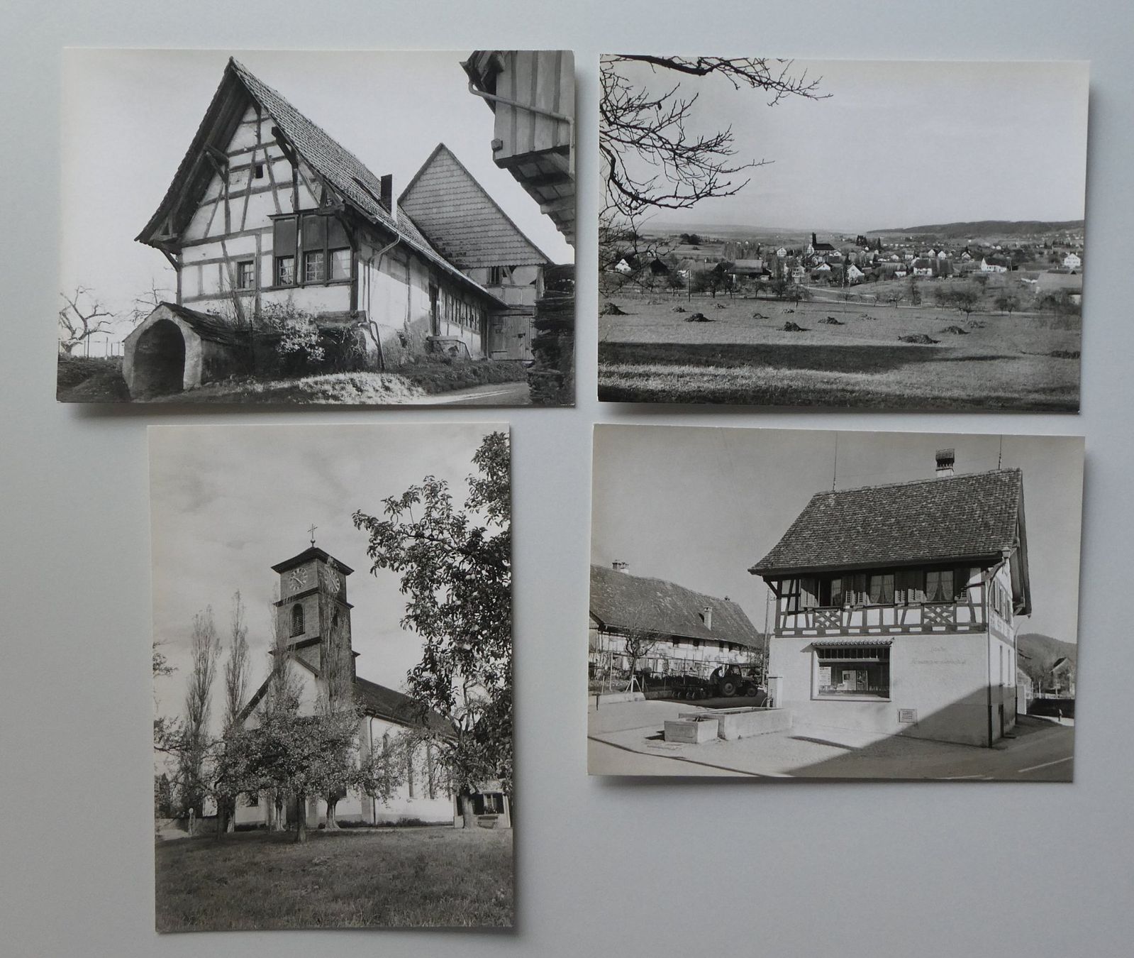 Cartoline postali: 4 Basadingen Postkarten 1961 historisch – Usato da Frauenfeld venduto da Astra13