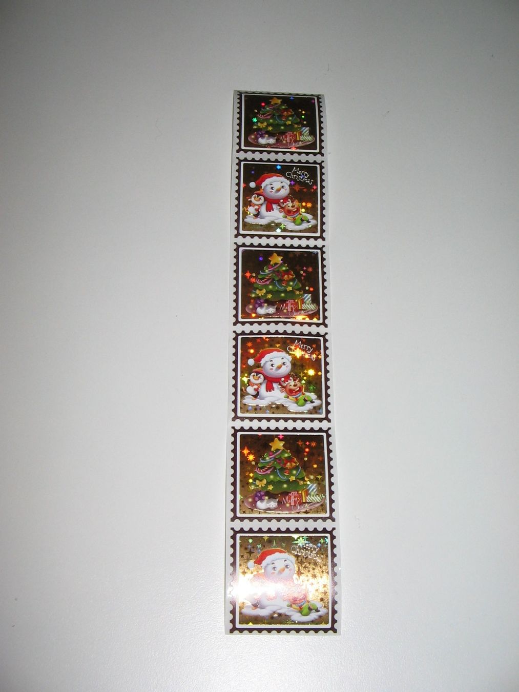 Sticker: 6 Sticker Briefmarkenform "Merry Christmas" – Nuovo (secondo la descrizione) da Flamatt venduto da Tattoo18