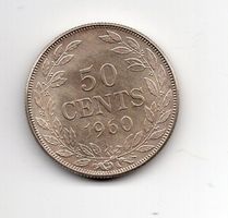 (403) Liberia, 50 Cents, 1960, stgl
