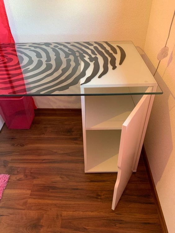 IKEA Schreibtisch Glasplatte+Tischbeine Kaufen auf Ricardo