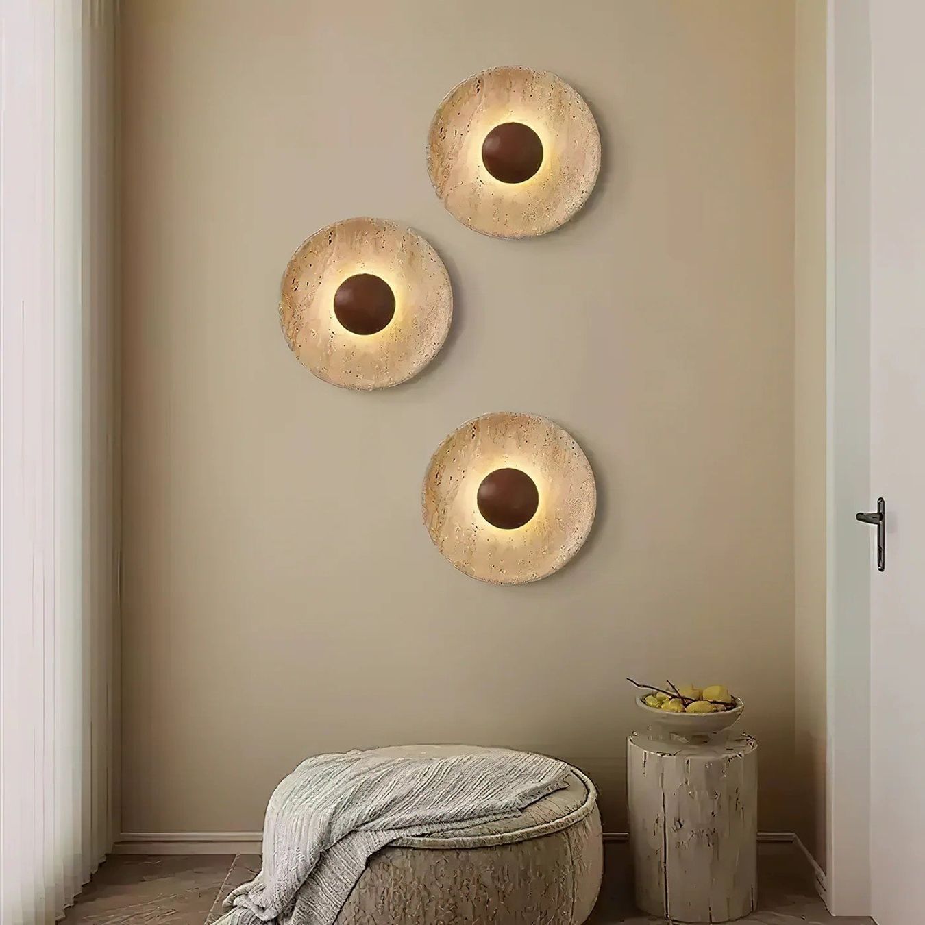 Lampen: Applique murale Halo travertin – Neu und originalverpackt aus Vernier von ton_m8qt 7