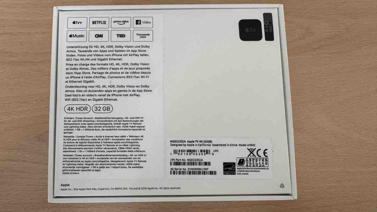 Apple Sistemi audio & multimediali: Apple TV 4K A1842 mit OVP – Usato da Beromünster venduto da Rabbinhio 3