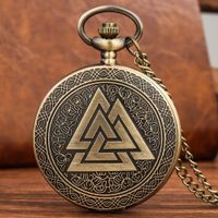 ✅ NEU Wikinger Halskette Taschenuhr