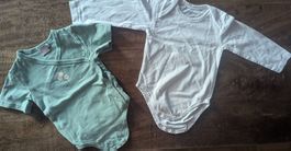 Body mit kurzen und langen Ärmeln, Manor und Smile, 74 cm