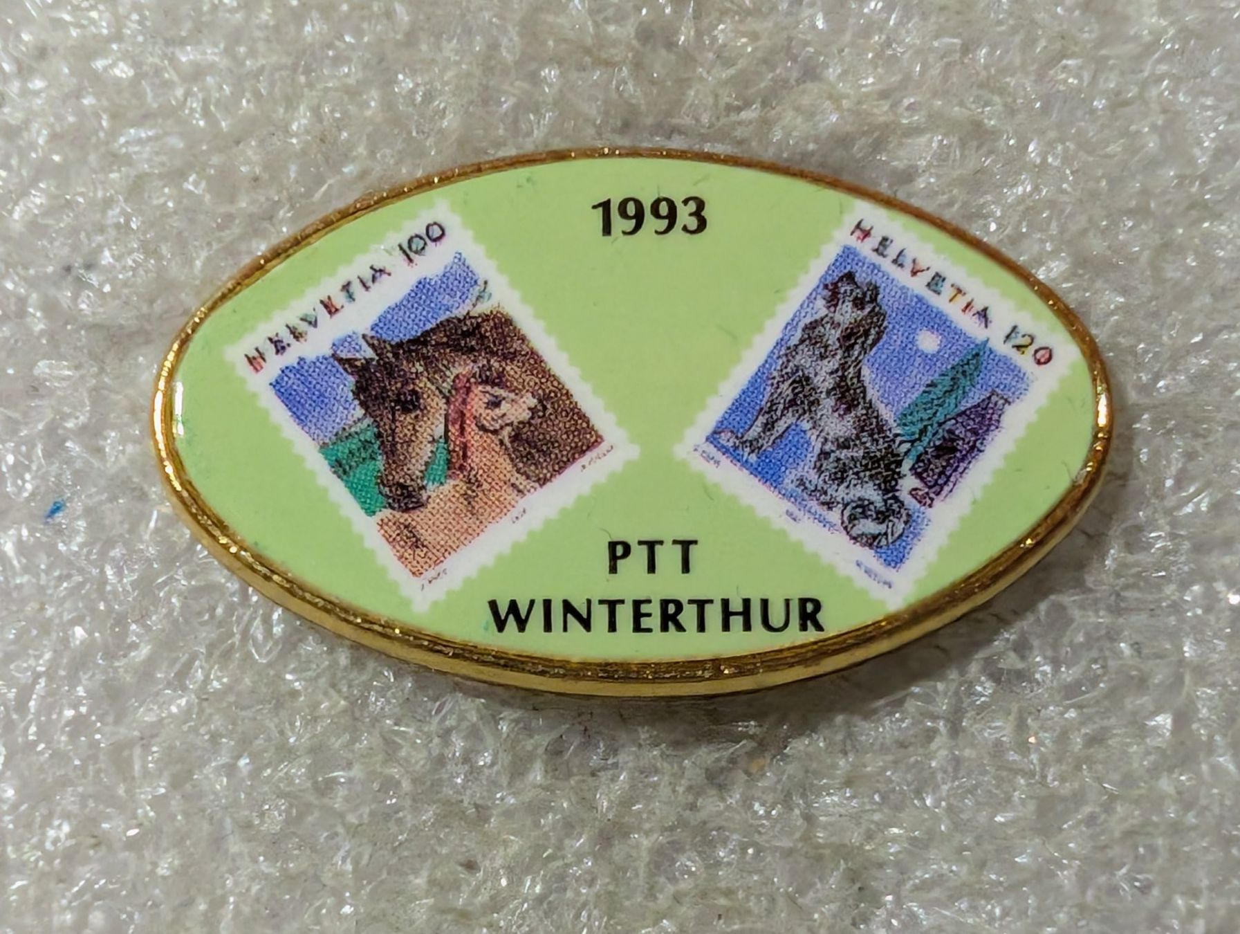 Placchette & Badge: Ansteckpin 86: PTT WInterthur – Usato da Oppligen venduto da Pin-Fall-Shop