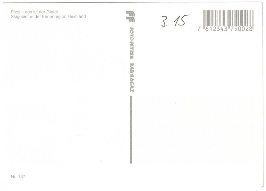 Cartoline postali: Bad Ragaz - 3 Bild AK Pizol – Usato da Binningen venduto da Mountainrider 1