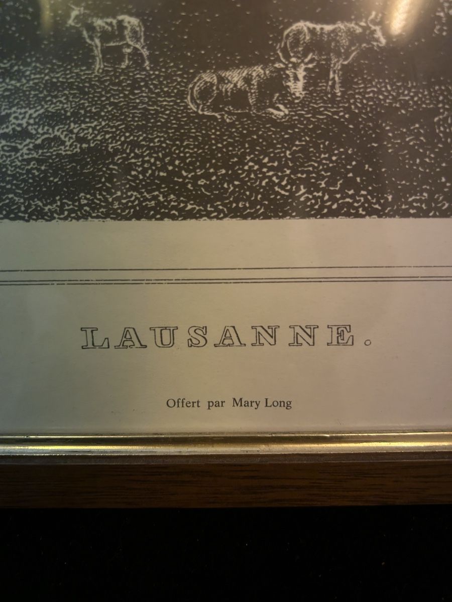 Tableaux: Altes Lausanne Gemälde mit Rahmen – D'occasion à Luzern par kuz_c2qd 1