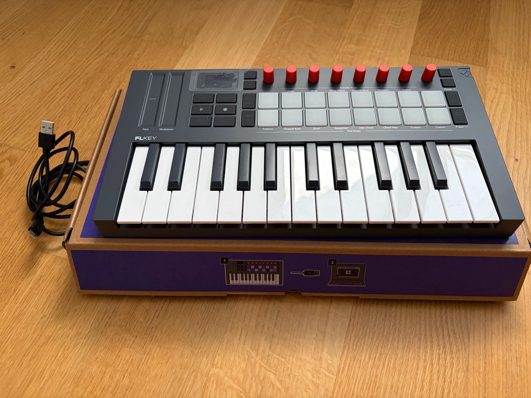 Novation Musikinstrumente: Novation FLkey 2 Mini 25 MIDI Controller – Neu (gemäss Beschreibung) aus Bern von dauber 1