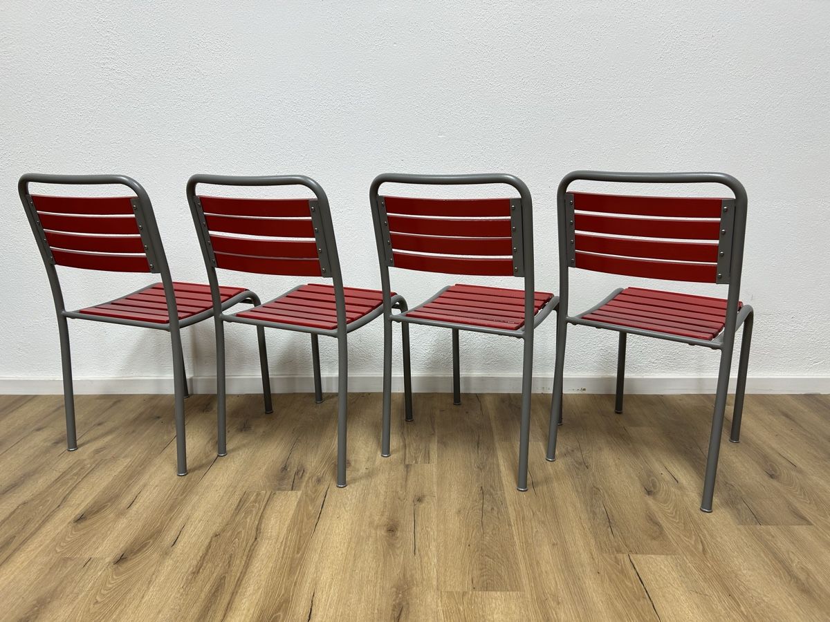 Sedie: 4er Set Gartenstühle stapelbar (restauriert) – Usato da Basel venduto da MoebelSackmann 2
