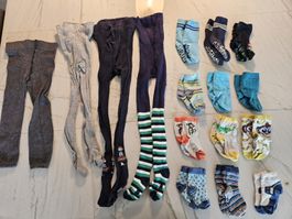 Winter-Set: Socken & Strumpfhosen, Gr. 80/86, Top Zustand!