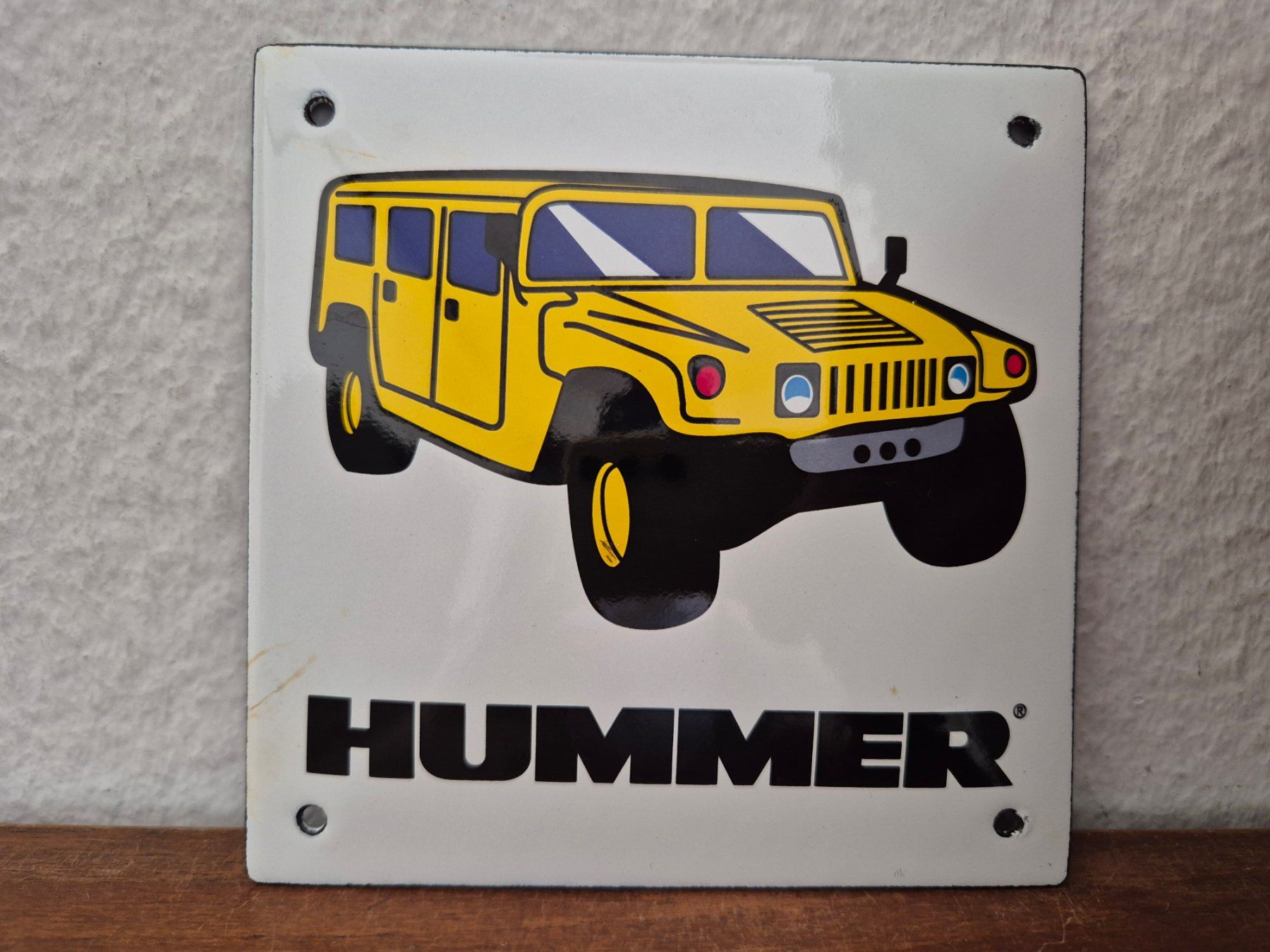 Emailschild Hummer Auto Logo Service Garage Emaille Schild (Neu (gemäss ...