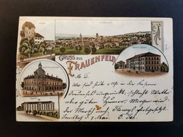 Litho   Frauenfeld  1898  Litho  alter Stempel Frauenfeld