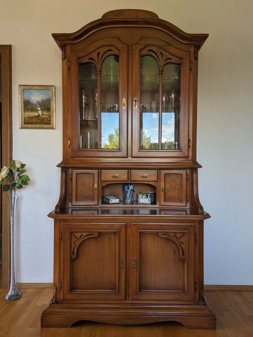 Vitrinen: Biedermeier Stilmöbel Sekretär Vitrine SELVA  + Versand – Gebraucht aus Gemünden von GEUENWALD 2