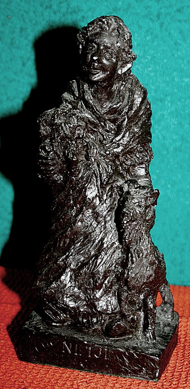 Sculture & Statue: Netje von Oss NL mit Hunde – Usato da Baar venduto da 2cvbaar