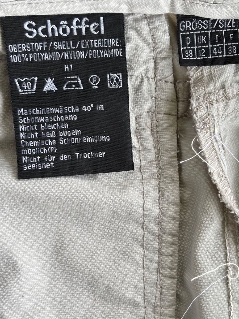 Schoeffel Pantaloni: Schöffel Pants Challenge, Gr. 38, beige – Difettoso da Ebnat-Kappel venduto da Molton 5