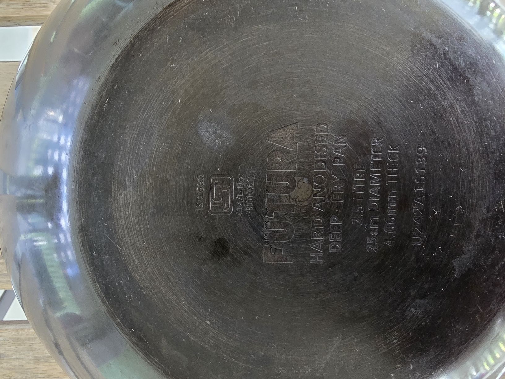 Padelle: Pfanne 25cm Hart eloxierte tiefe – Usato da Zürich venduto da sapta15 2