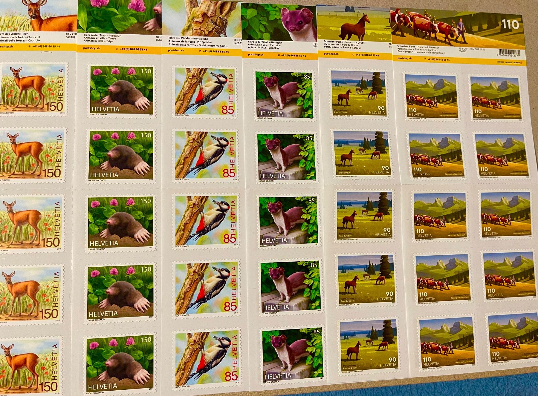 Alle Briefmarken: Tolles selbstklebendes Los,  Sujet Tiere – Neu (gemäss Beschreibung) aus Grafenort von Solar11