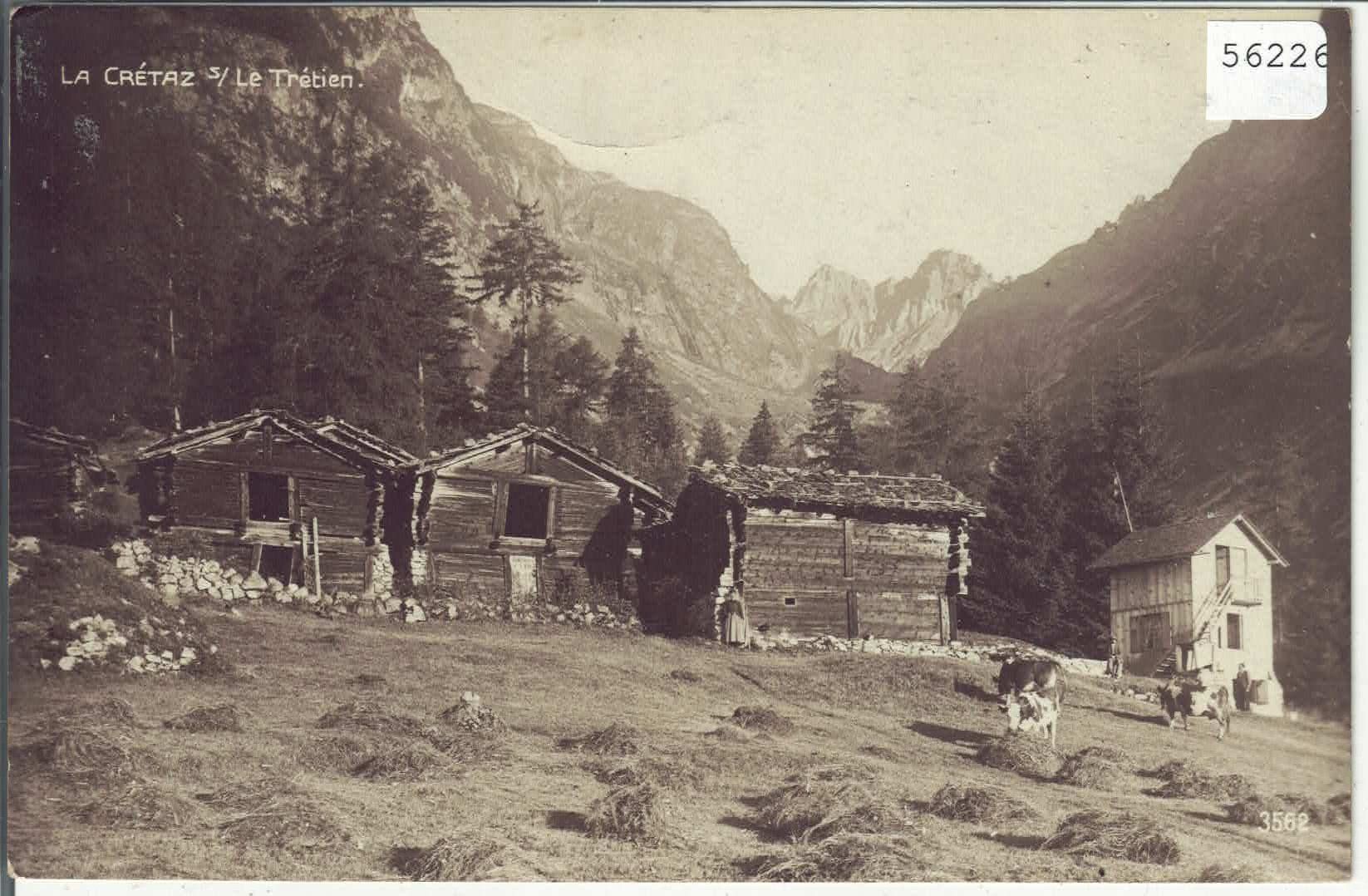 Cartoline postali: La Cretaz sur le Tretien – Usato da Ettingen venduto da Kartenplanet