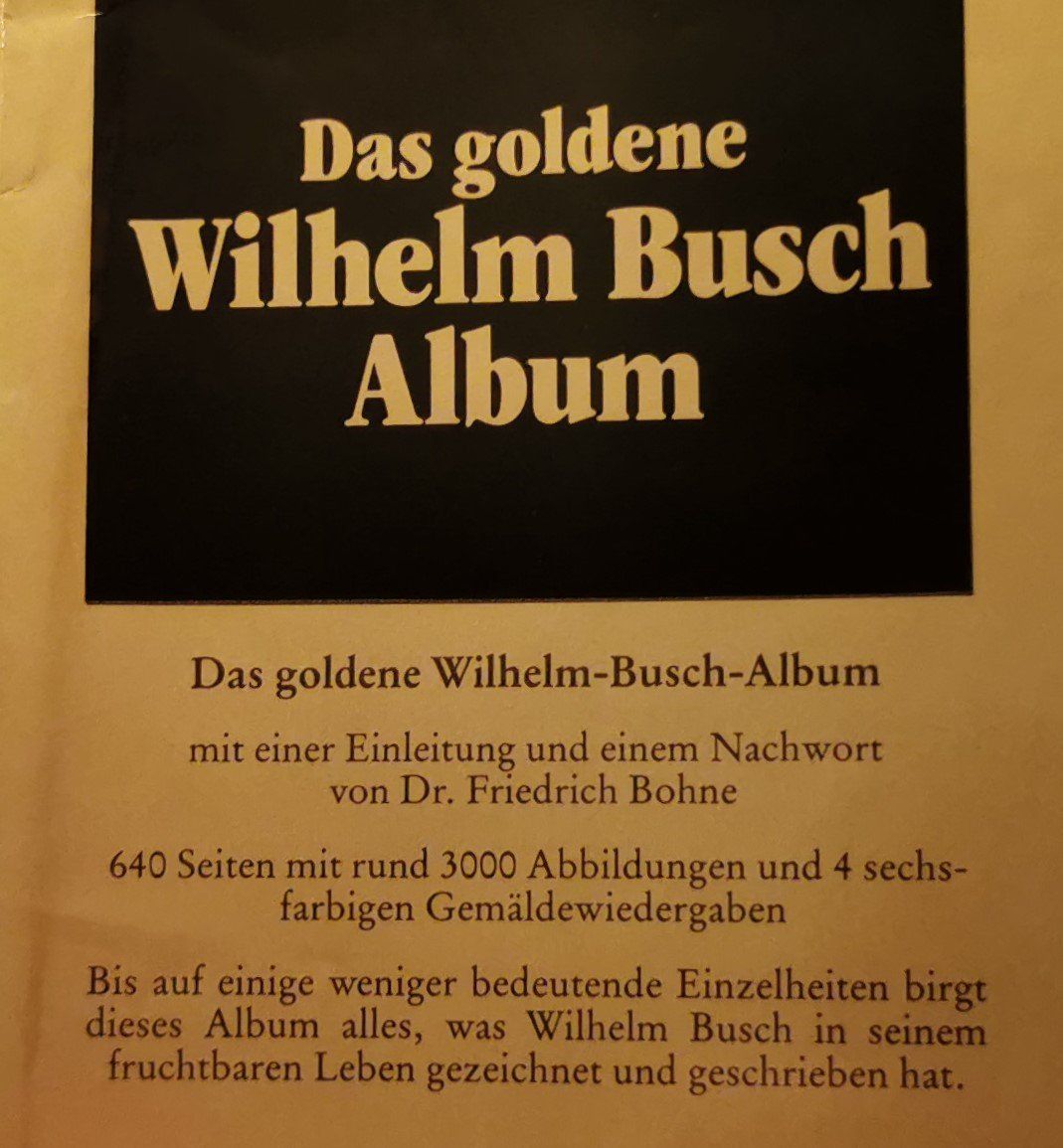 Libri: Wilhelm Busch das goldene Album – Usato da Bremgarten b. Bern venduto da Vittorio0 3