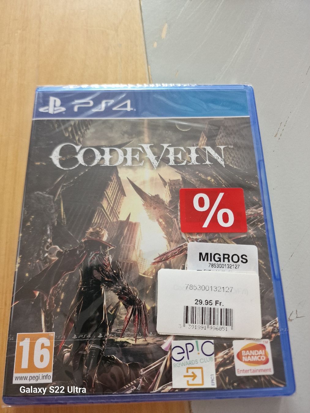 Sony Spiele: Code Vein PS4 PAL neuf sous blister  – Neu und originalverpackt aus Bulle von ned_msw7