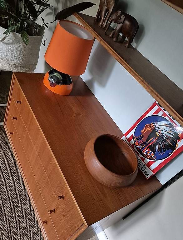 Regale: Mid Century modulares teak Wandregal – Gebraucht aus basel von vintory.ch 3