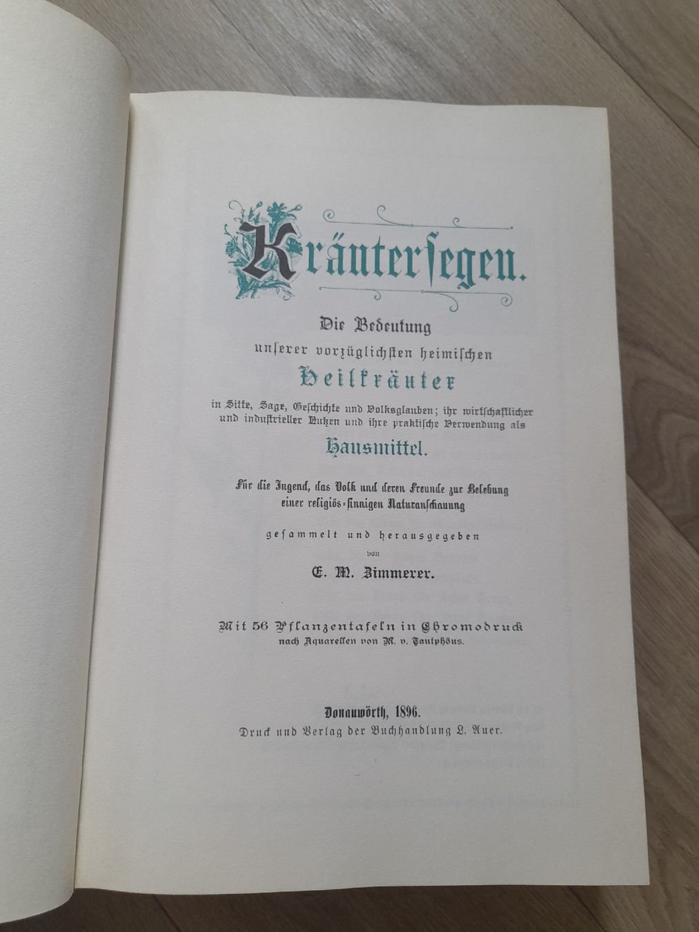 Bücher: Kräutersegen 1896 – Gebraucht aus Basel von Basel_20 1