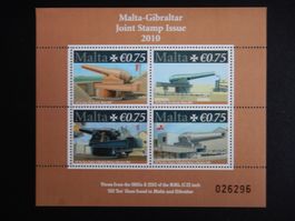 Malta ** Block von 2010 Militär Kanonen